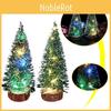 Mini Cedar Christmas Tree With Bright Led Lights Small Pine Tabletop Xmas Home Decor