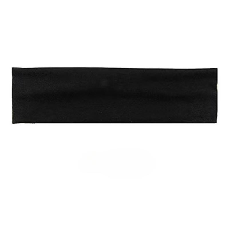 

Мягкая женская эластичная эластичная повязка на голову для бега, широкая повязка на голову для йоги, тюрбан чёрный