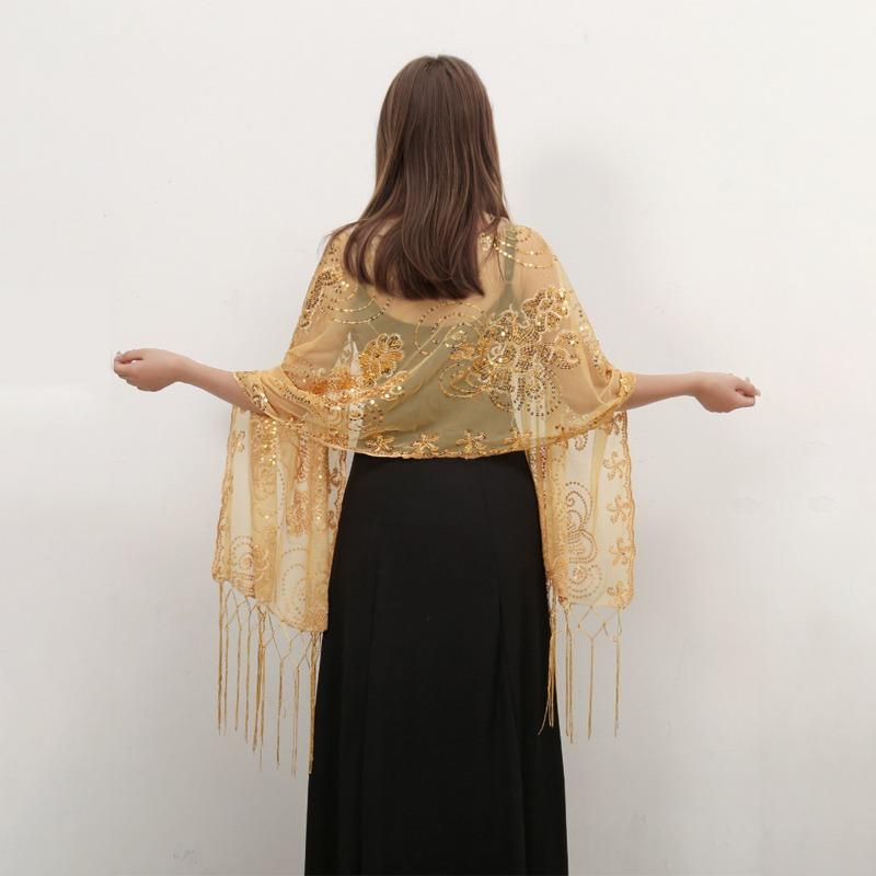 Spring and summer thin elegant women's solid color long fringed shawl Xiyin hot-selling popular new hollow scarf women