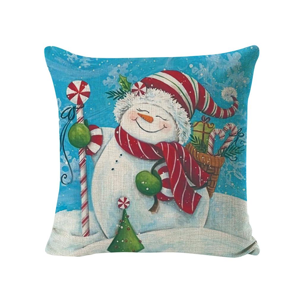 Weihnachtskissenbezug, Schneemann, Weihnachtskissenbezug, Kissenbezug, Weihnachtsdekoration