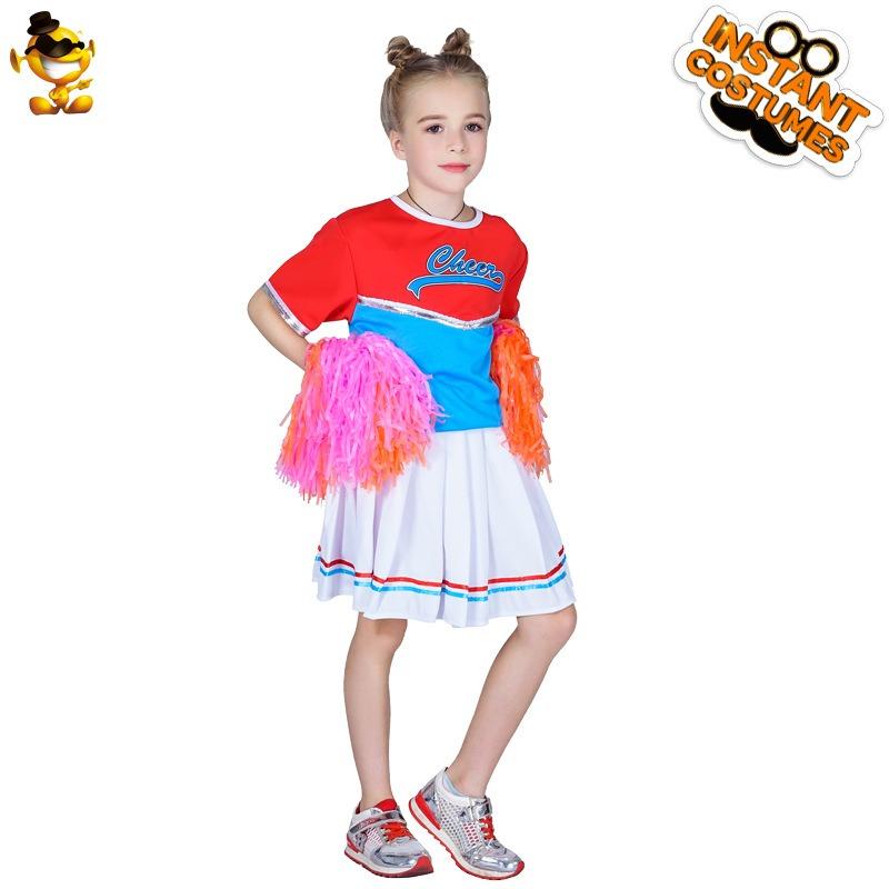 School style cheerleading dance dress for children and girls, cheerleading role-playing dance costume for little girls