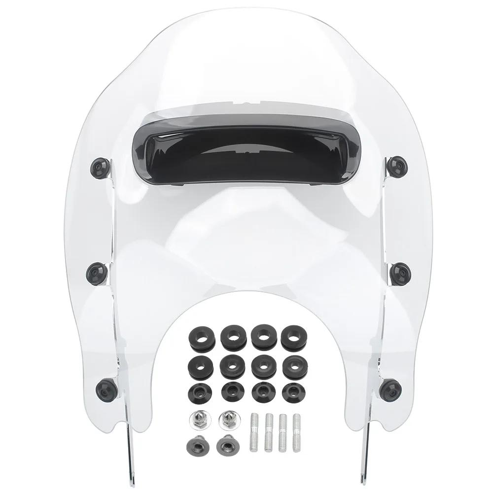 Motorcycle Part Wind Splitter Vented Windshield Fairing Wind Deflector Windscreen For Harley Road King Classic FLHRC/I 1998-2013