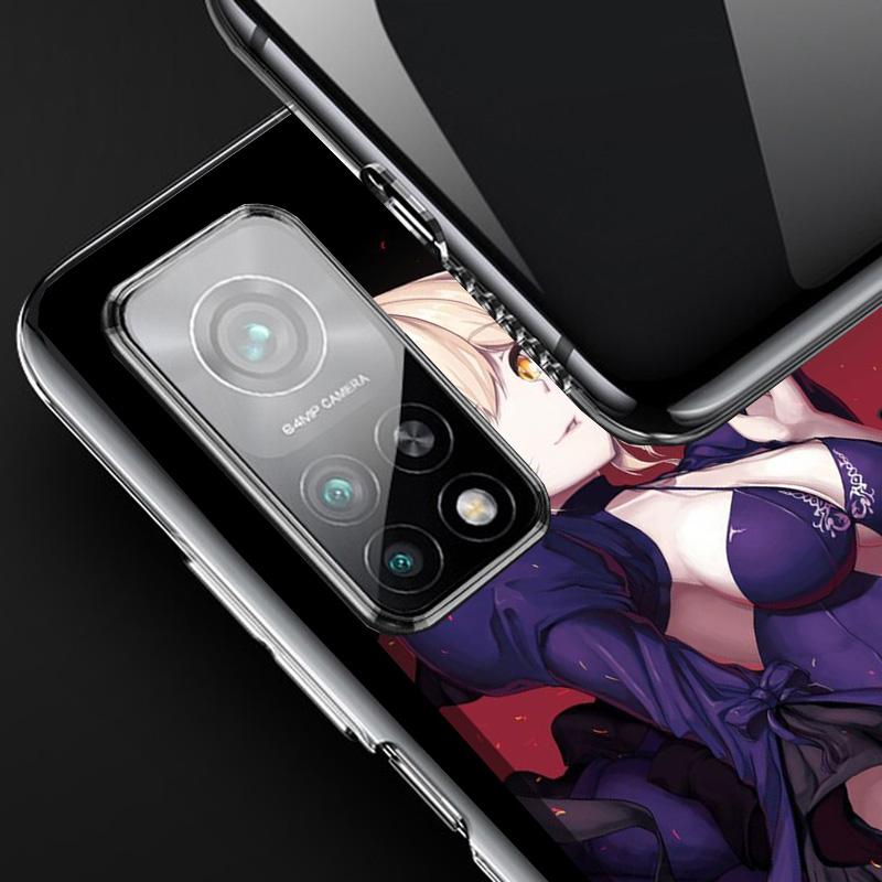 Fate Zero Stay Night Saber Cover Phone Case For Xiaomi Redmi Note 15 14 13 12 11 10 Pro Plus 14S 12S 11S 11T 11E 10S Soft Fundas