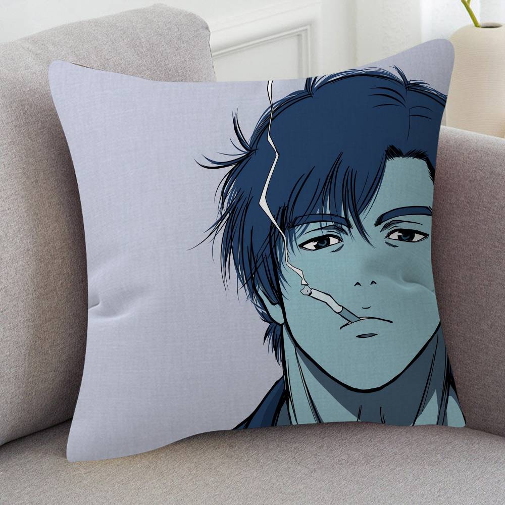 Anime City Hunter Cute Cartoon Two-dimensional Pillowcase Bedroom Sofa Cushion Cover Nap Pillow Cover