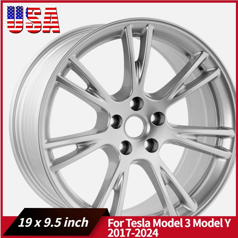 

19 x 9.5 inch Replacement Wheel for Tesla Model 3 Model Y 2017-2025 Rim 96958 Full Rim Cover Accessories United States