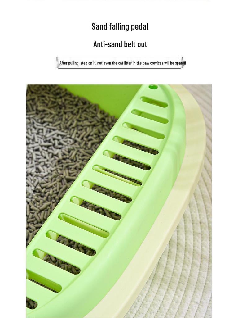 Medium-Large Anti-Splash Odor-Blocking Cat Litter Box for Kittens and Cats