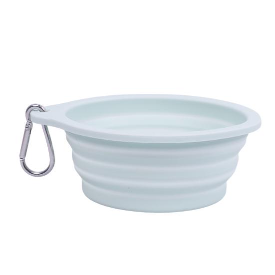 

Складная миска для питомцев, силиконовая складная миска для собак, миска для еды и воды, портативная миска для домашних животных с карабином для собак и кошек, для прогулок на свежем воздухе, кемпинга зелёный