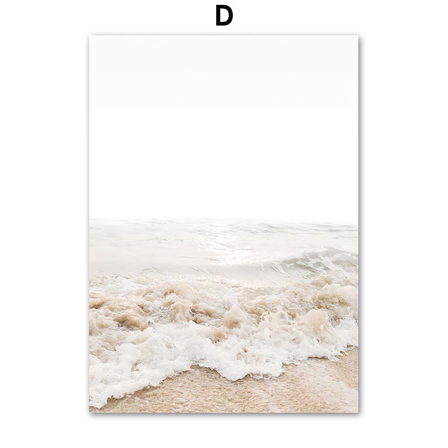 Landscape Poster Farm Grassland Cattle Road Sign Sea Wave Reed Wall Art Print Canvas Painting Wall Pictures Living Room Decor