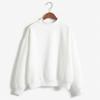 Nine-Color Korean Style Women's Winter Stand Collar Thick Pullover Sweatshirt