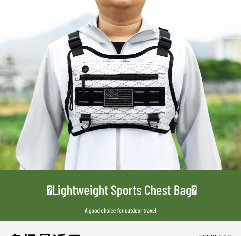 Taktische Brusttasche für Herren für Outdoor-Sport und Laufen