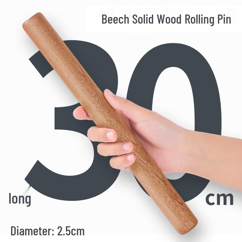 Zhaoran Large Solid Beechwood Rolling Pin