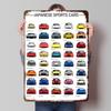 Japanese Sport Cars Printed Poster Customized Wall Art Retro Vintage Metal Tin Signs for Room Office Decoration Gaming House