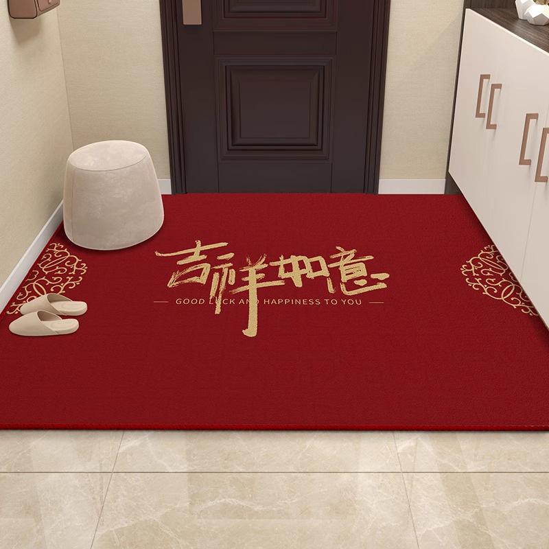 Crystal Velvet Floor Mat Entry Door Dirt-Resistant Household Door Dust Removal Non-Slip Mat Door Easy To Take Care Of Foot Pad