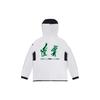 Li Ning CBA Series Liaoning Team Outdoor Casual Sports Zip-Up Hooded Long Sleeve Jacket Men Jacket White AWDTD47-2