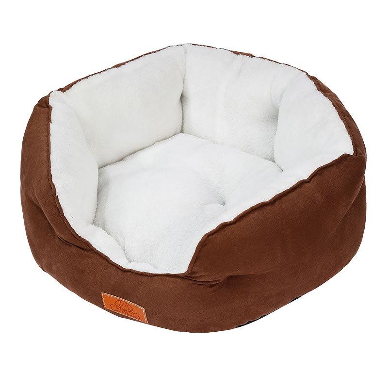Winter Plush Machine-washable Doghouse Suede Pet Sleeping Nest Multi-scene Anti-slip Cat Warm Mat
