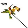 Landscape Lighting for Lawns Solar Kingfisher Garden Stake Light, Metal Bird Yard Art with Hanging Lantern, Auto-On Decorative LED Waterproof Outdoor