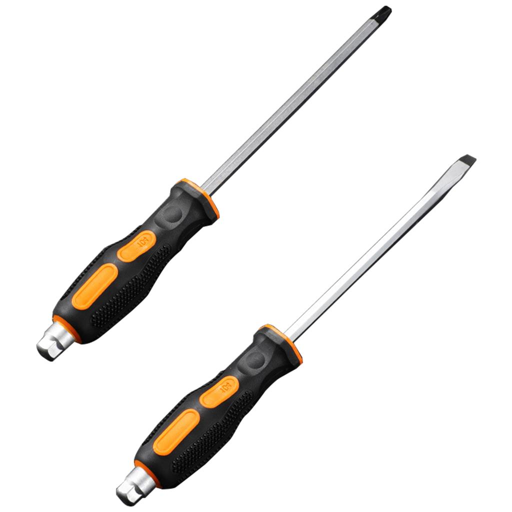 2Piece Antislip Magnetic Screwdriver Set With Striking Head for Stucked Screws Electronic and Auto Work Household Fixes