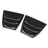 Quarter Side Window Louver Vent Cover for Mazda 3 Axela 2014-2018 Matte Black