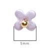 Resin Charms Imitation Pearl Preserving Mini Flower Pendant For Jewelry Making Accessories