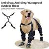 Fashion Dog Shoe Suspender Boot Waterproof Pet Shoe Snow Rain Dog Suspender Boot For Daily Walks