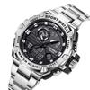 Stylish High Quality Digital Men's Sport Watches Precision Timekeeping Modern Design LED Dual Display Water Resistant Stainless