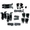 Oppgradert mykt tak takreparasjonsgliderklips hettekomponenter Svart For Fiat 500C 500 Cabriolettsett UK 24 stk bildeler 9099898