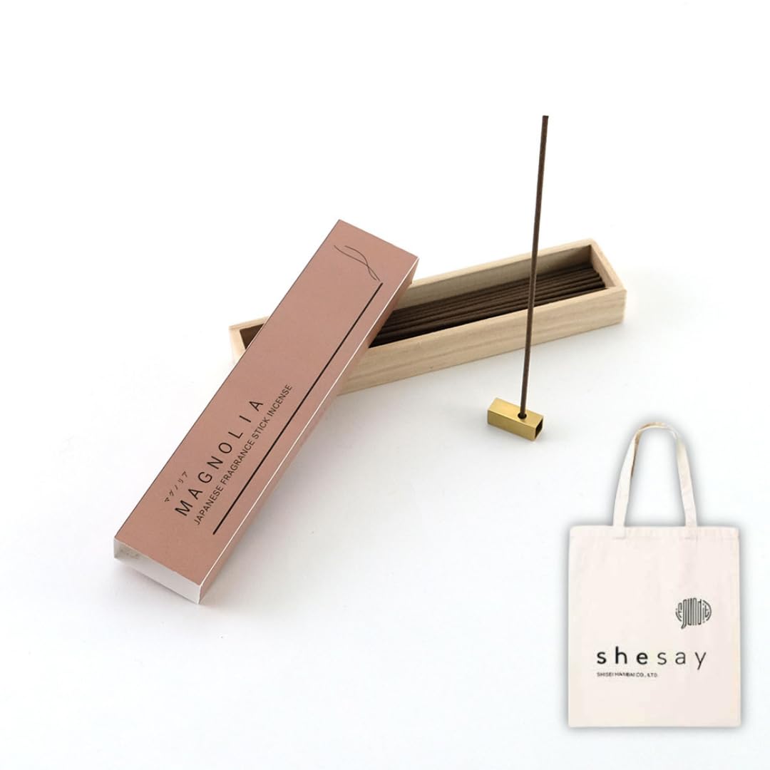 

shesay Relaxing incense long 40 with handbag the end of the incense incense made in sticks, type, sticks, approx. 16cm, Magnolia, (at day, sticks,