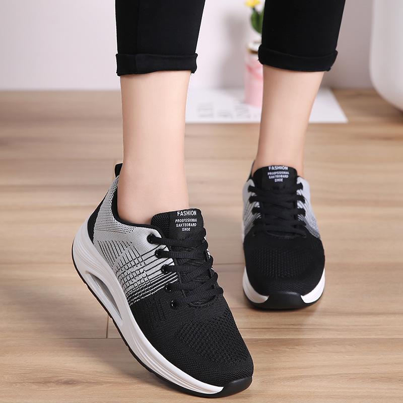 Autumn Ghost Step Dance Shoes Square Dance Shoes Mesh Korean Version Sports Women'S Shoes Running Shoes Student Shoes