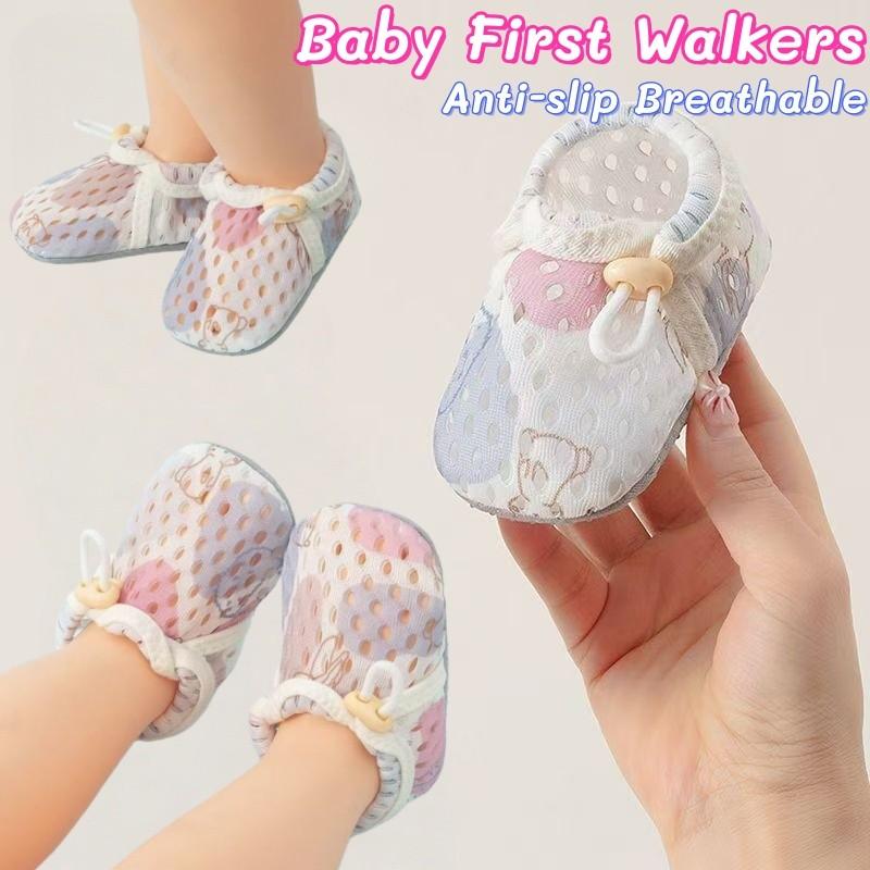 Scarpe Primi Passi Antiscivolo Traspiranti per Bambini Suola Morbida Rete per Imparare a Camminare Scarpe da Passeggio per Bambini Piedi Nudi Asciugatura Rapida Antiscivolo