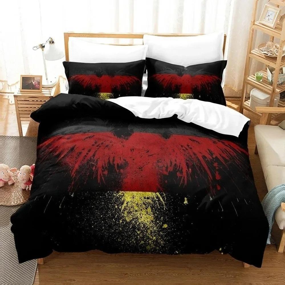 Stampa 3D Bandiera tedesca Set Biancheria da Letto Singolo Piazza e Mezza Matrimoniale Queen King Size Set Letto Adulto Bambino Camera da Letto Set Copripiumino