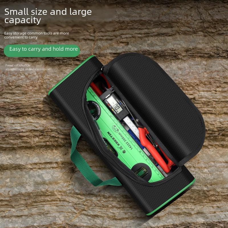Heavy-Duty Waterproof Canvas Tool Bag: Durable, Wear-Resistant, Multi-Function Portable Handheld Storage for Electricians