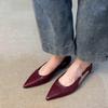 Sheepskin Version~ Hollow Flat Heel Pointed Hollow Small Single Shoes for Women's Spring and Summer New Shallow Mouth Beautiful High-end Single Shoes