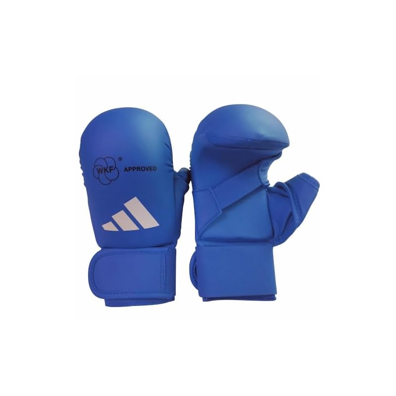 adidas Karate Fist Protector with Thumb, 2.0, WKF Approved // Adidas Fist Protector, World Karate Federation Approved (Red, X-Small)