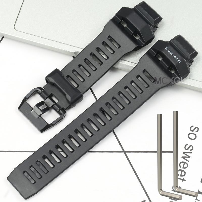 Rubber Strap For Casio G-Squad GBD-H1000-1A7JR Men's Strap GBD-H1000 GBD H1000 Replacement Bracelet