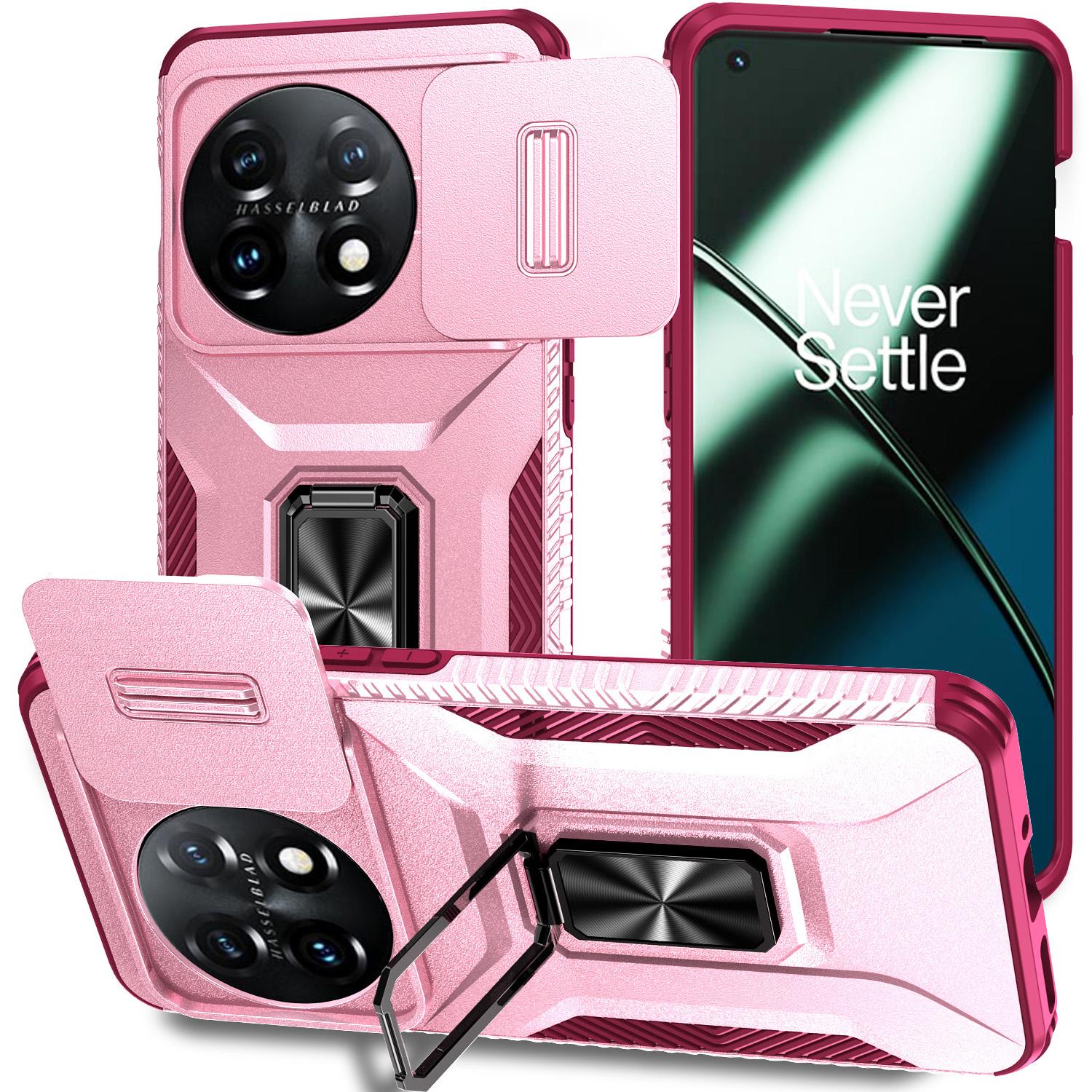 

Для OnePlus 11 5G Чехол TPU+PC Кольцо Подставка Крышка Объектива Чехол для Телефона C