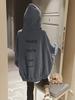 JudyRose Loose Winter Women's Hoodie, Zip-Up Hoodie, Fit, Oversized, Casual, Cute, Warm, Fleece-Lined, Spring, Autumn, (2XL, Gray)