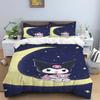 New Kuromi-themed Three-piece Bedding Set, Including Duvet Cover and Pillowcases, But Without Filling. A Great Holiday Gift.