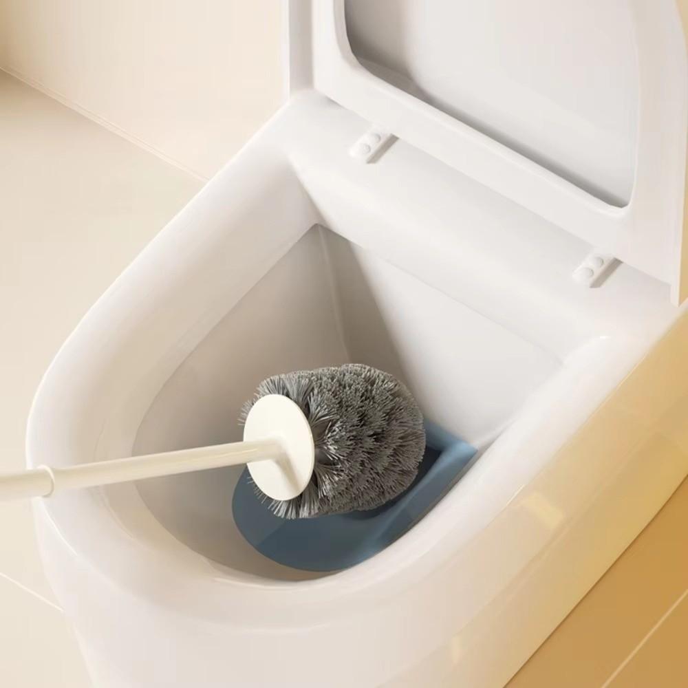 Long Handle Toilet Brush Silicone Bathroom Accessories Cute Cleaning Tool