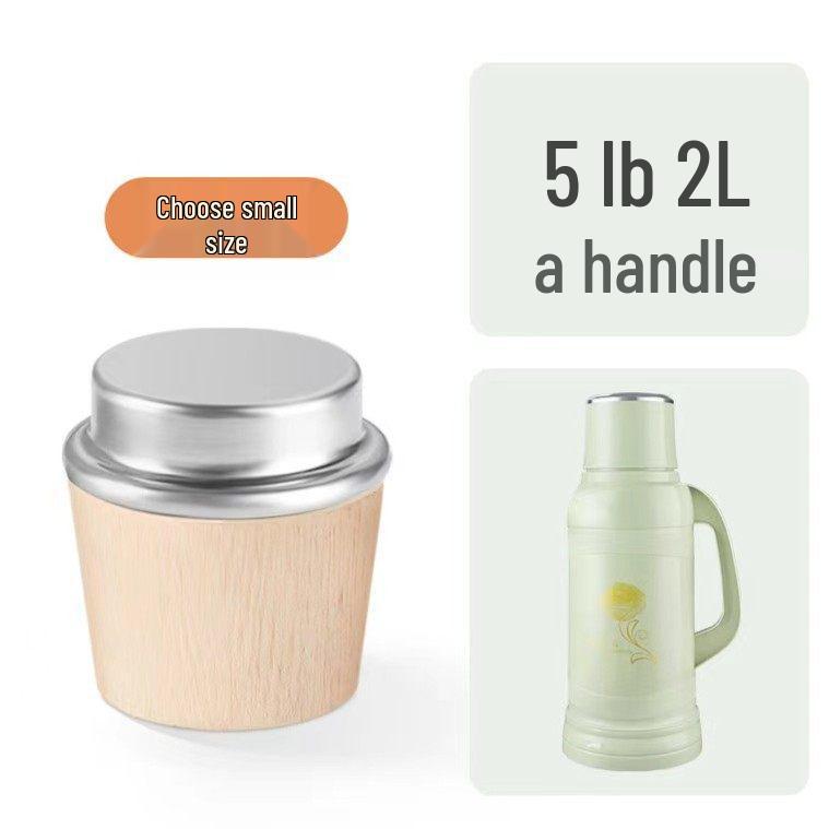 Thermos Plug: Solid Wood Lid for Hot Water and Tea Bottles