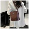 Popular Women Wholesale New Fashion High-quality Women's Shoulder Messenger Bag Korean Version Soft Leather Bucket Bag