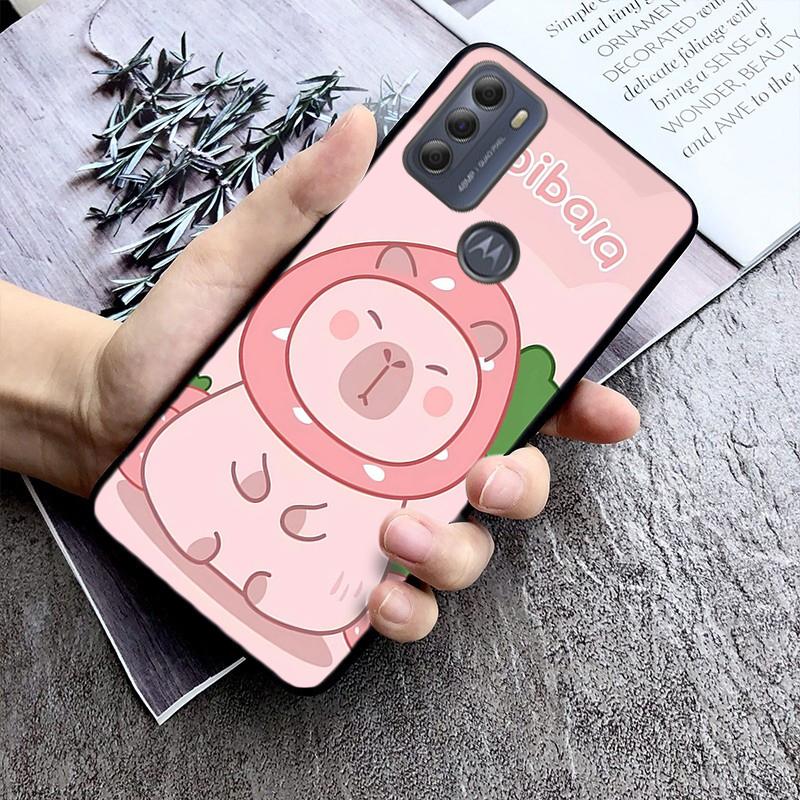 

Cartoon capybara Phone Case For Motorola Moto G85 G55 G05 G14 G75 G31 G50 G10 G20 G30 G60 G13 G32 G84 G54 G53 G72 G24 Power Moto G32