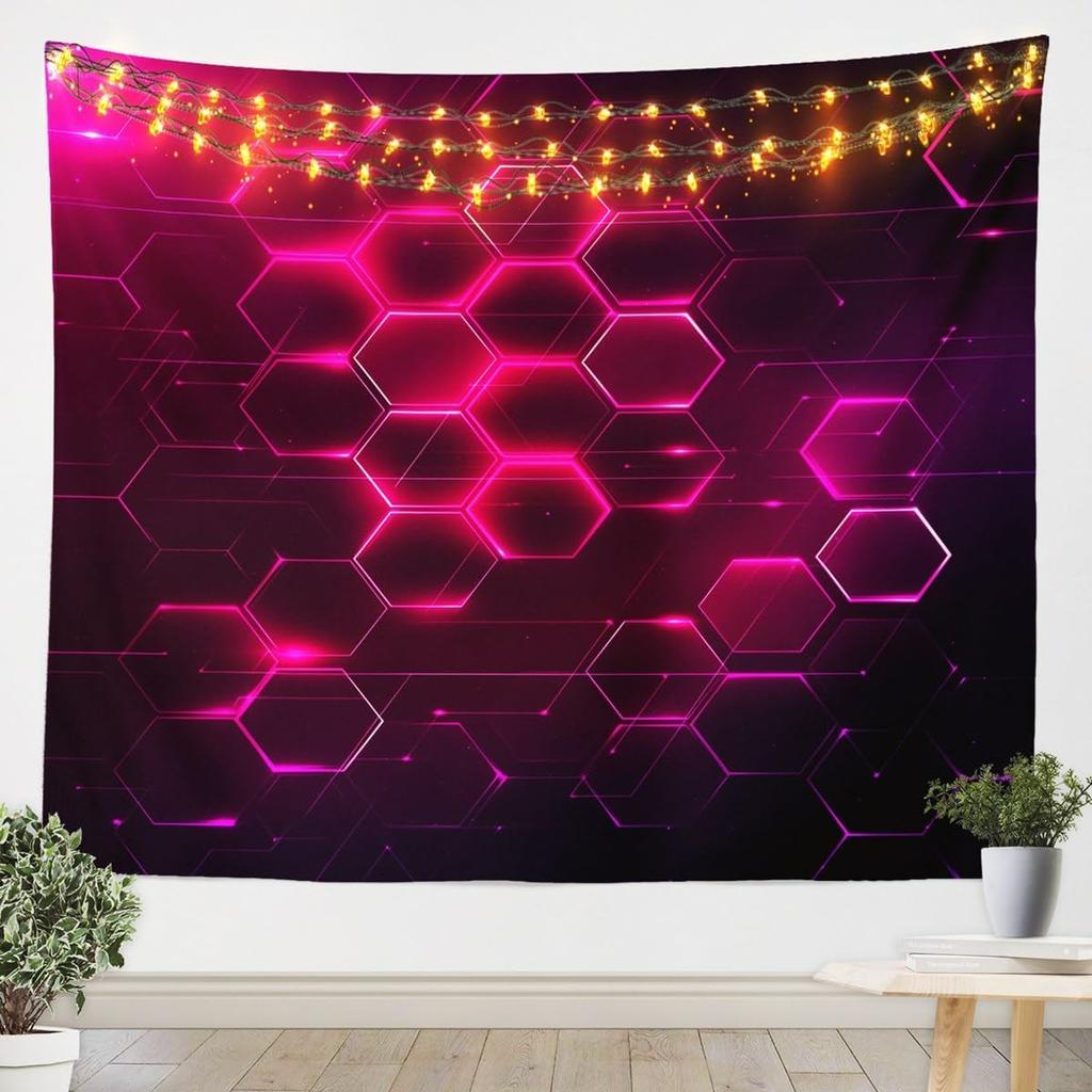 Black White Tapestry Kids Abstract Art Wall Hanging for Boys Girls Teens Stripes Modern Art Wall Blanket Geometric Wall Art Room