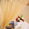 100x200cm String Curtain Shiny Tassel Curtain New Curtain Valance  Window