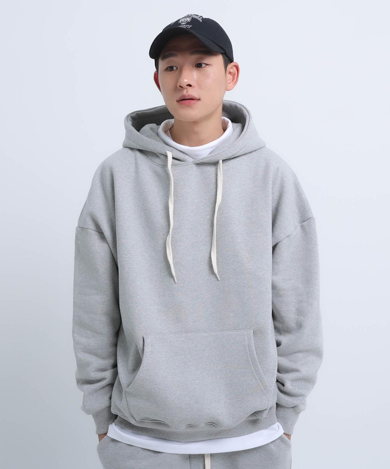 Sturf Basic Logo Hoodie Gray Fleece-Lined Xl