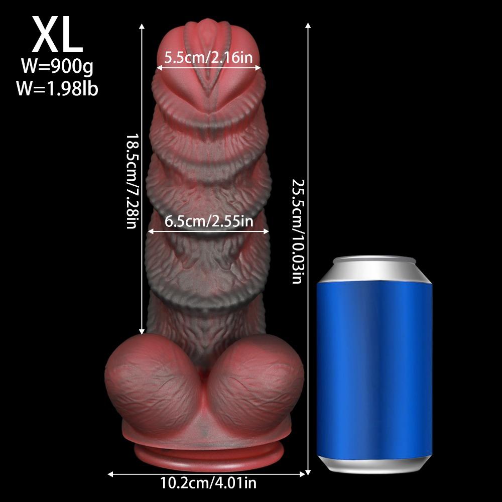 Unique Shaped Silicone Dildo Body-Safe Sex Toy for Men & Women Masturbation