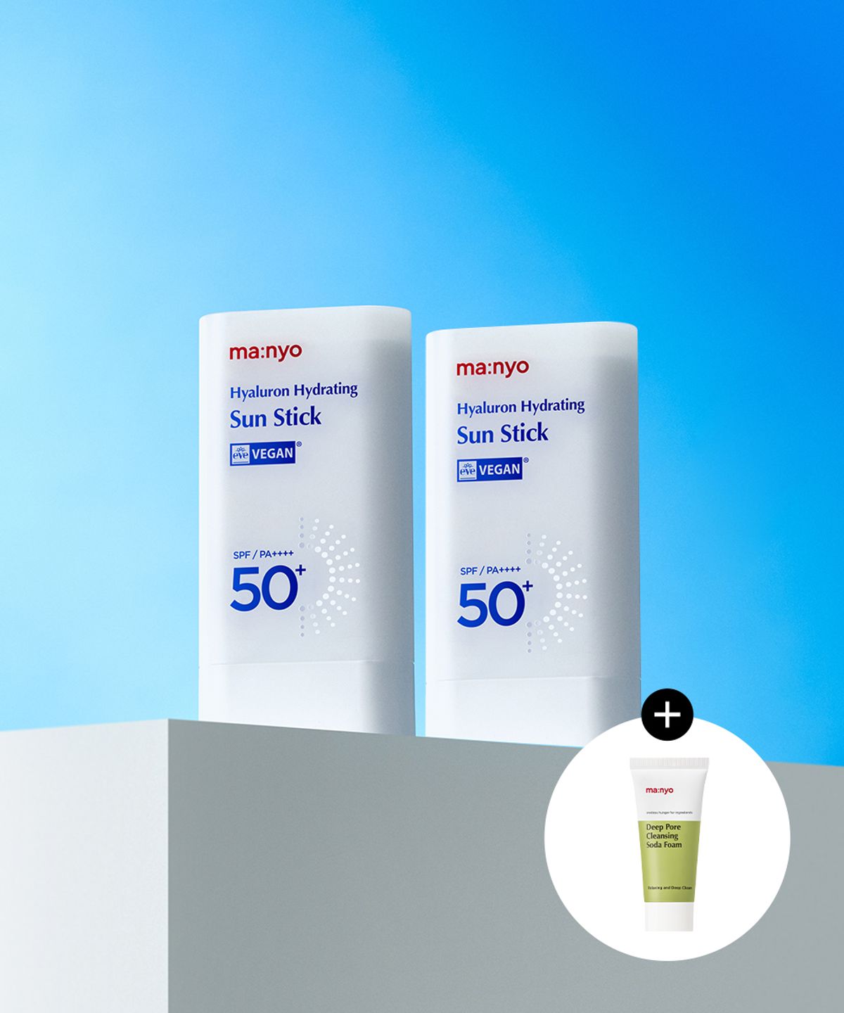 [2PACK] Hyaluronic Hydrating Sun Stick 18g (+Free Soda Foam 20ml)