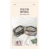 Large Capacity Flocked Heart Pattern Mesh Cosmetic Travel Storage Bag