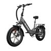 WILDEWAY Torpedo All-Terrain Elektrofahrrad 500W Motor 48V15Ah Akku Stadt-Offroad-Elektrofahrrad 20-Zoll-Reifen