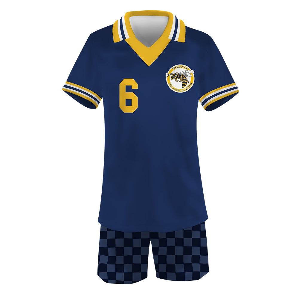 2 Season Yellowjackets Sports Shortsleeved Shorts Suit Number One To Sixteen