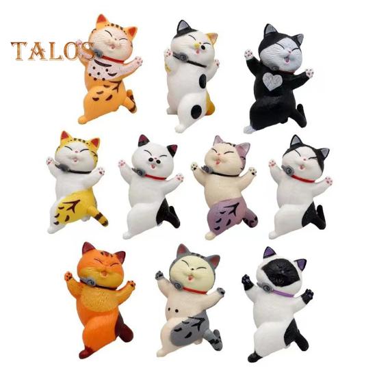 

10 шт. наклейки на холодильник в форме мультяшного кота магнитные наклейки на холодильник украшение дома многофункциональный держатель для заметок 10pcs